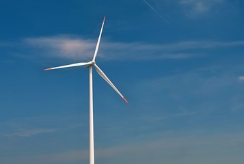 Fototapeta premium Eco power. Wind Turbine for alternative energy.