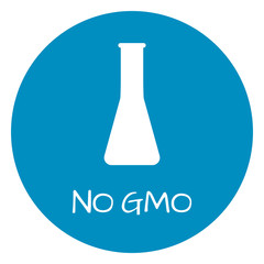 No GMO Label. Food intolerance symbols. Vector illustration.