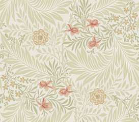 Floral pattern for your design. Desktop wallpaper. Background.  Illustration. Modern seamless pattern for interior decoration, wrapping paper, graphic design and textile.