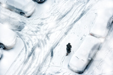 snow covered street