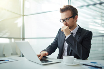 Using laptop