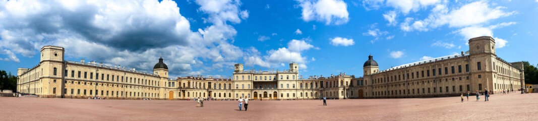 Fototapeta na wymiar Great Gatchina Palace in Saint Petersburg, Russia