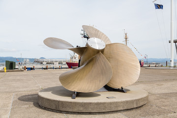 Huge Propeller on Pier