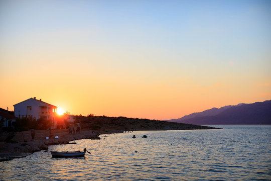 Sunset over Vinyerac town