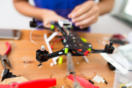 Building of drone at home