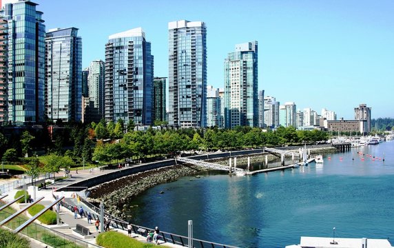 The waterfront in Vancouver Canada