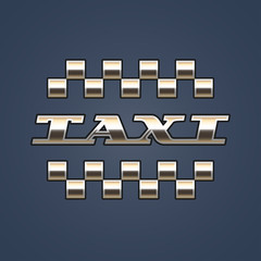 Taxi, cab vector logo