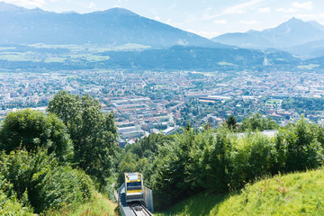 Nordkette mountain in Tyrol, Innsbruck, Austria.