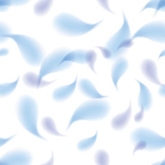 Fototapeta na wymiar Abstract seamless pattern watercolor blue elements on white back
