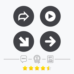 Arrow icons. Next navigation signs symbols.