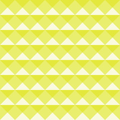 Seamless yellow geometric abstract pattern. Triangle volume background. Universal summer pattern. Vector illustration.