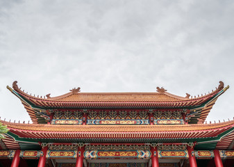 Part of Chinese temple roof