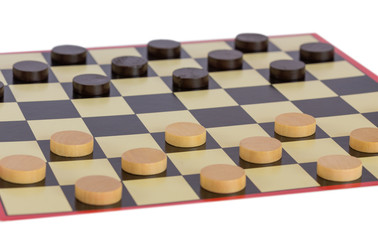 Checkers board game