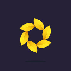 Gold award laurel wreath logo.