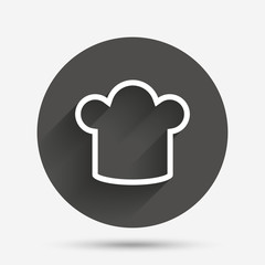 Chef hat sign icon. Cooking symbol.