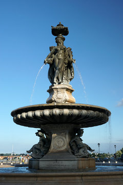 Fontaine de la place de la Bourse à Bordeaux