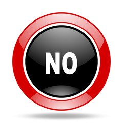 no red and black web glossy round icon