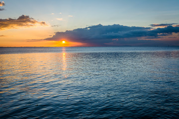 Sunset over Manila Bay, seen from Pasay, Metro Manila, The Phili