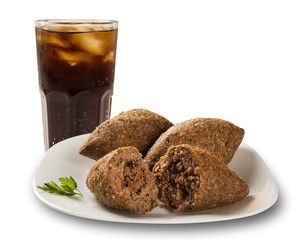 Kibe roast with cola. Brazilian snack.