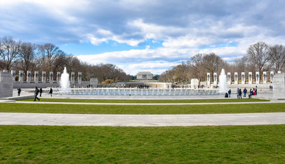 Font view of World War II Memorial in Washington DC.
