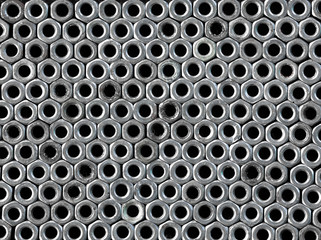 abstract background of metal nuts
