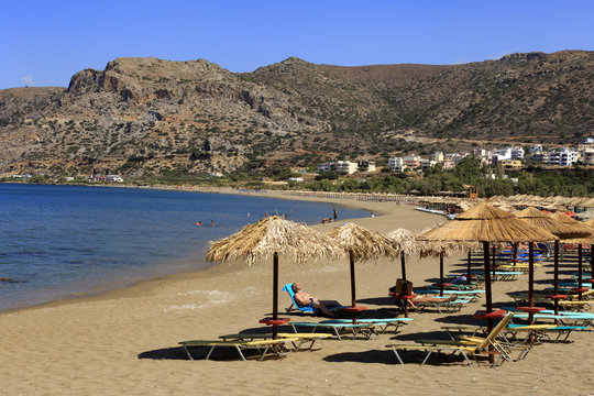 General view of Pachia Ammos Beach, Paleochora