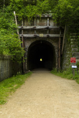 Bike Trail Tunnel / A bike trail passing through a former railroad tunnel.