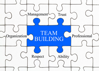 Team Building Puzzle Concept
