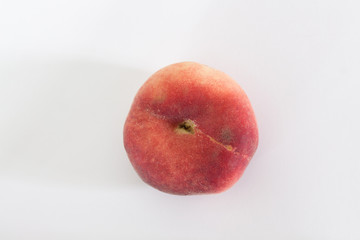 top view on donut peach with shadow