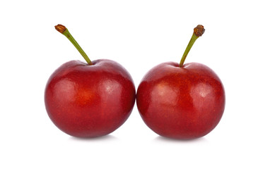 Cherry on white background