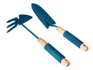 Attrezzi giardinaggio blu 