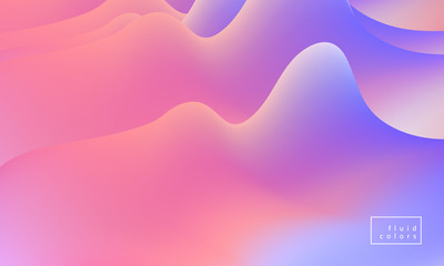Fluid colors wallpaper. Colorful mesh shapes overlap. Eps10 vector illustration.