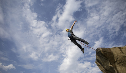 Jump off a cliff.