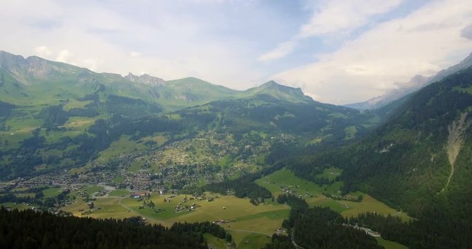 4K Aerial, Flying At Col De La Croix, Switzerland - Graded and stabilized version. Watch also for the native material, straight out of the camera.