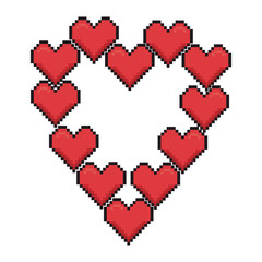 heart love romantic passion symbol icon design vector illustration