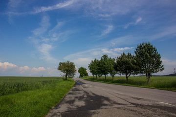 Road in Czech republic.