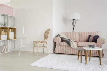 A little bit of creativity in simple living room