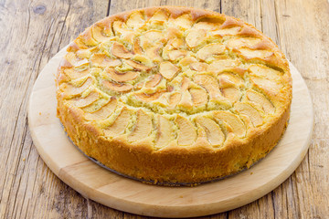 Tasty apple pie homemade