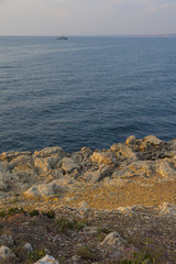Fototapeta na wymiar Rocky Beach and blue sea