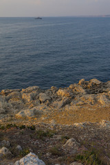 Rocky Beach and blue sea