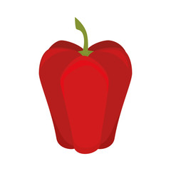 pepper vegetable food red fresh and natural organic vector illustration