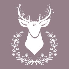 красивая голова оленя