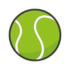 tennis ball sport fun game exercise and fitness activity vector illustration