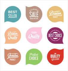 Sale stickers and tags collection