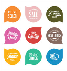 Sale stickers and tags collection
