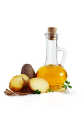 Sunflower oil and potatoes