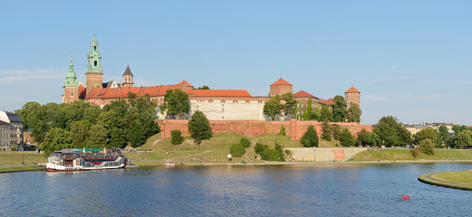 
Wawel Royal Castle -Stitched Panorama - obrazy, fototapety, plakaty