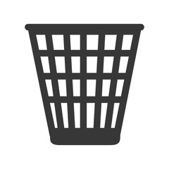 trash work office desk utensils workplace objects vector illustration