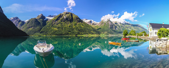 Lake Oppstryn in Norway
