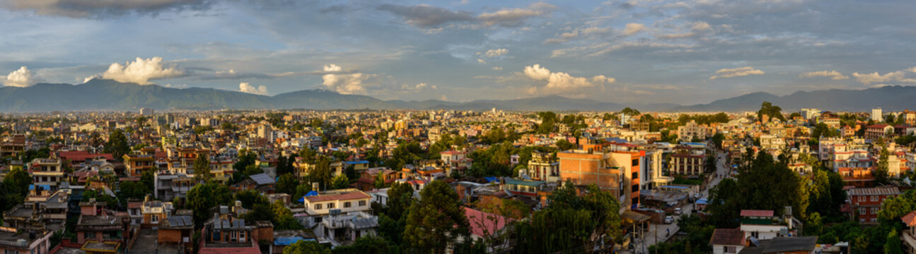 Panoramic view of Kathmandu from Patan